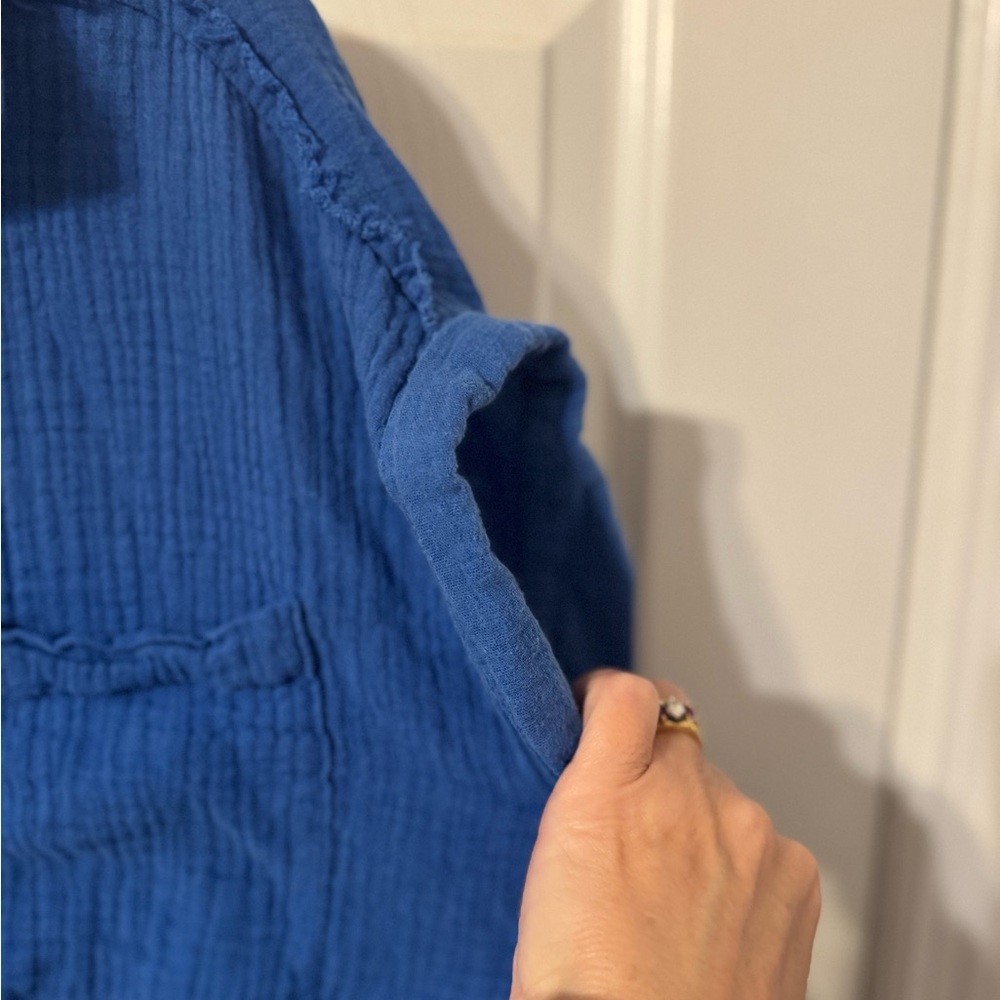 Blue Button-Up Shirt - Picture 3 of 5